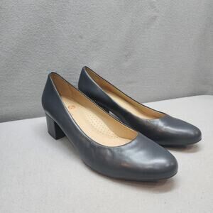 Marc Joseph Midtown Napa Soft Leather Pump, Navy, Size US 10 / EU 41
